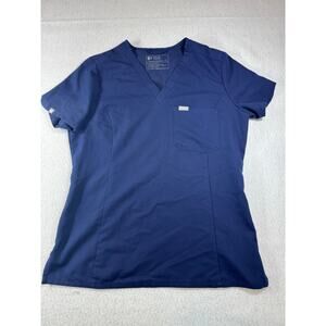 Figs Technical Collection Navy Catarina One - Pocket Scrub Top Medium Medical